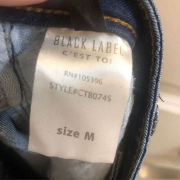 Cest Toi Denim Jean Short Shorts Size Medium - Picture 3 of 5